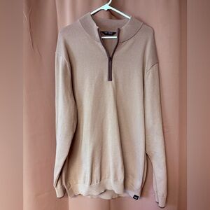 Rhone - Commuter 1/4 Zip Sweater - Savannah Tan Heather Men’s Size XXL